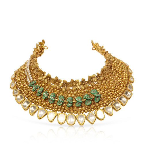Retro Bride Gold Necklace NANQBIN04481