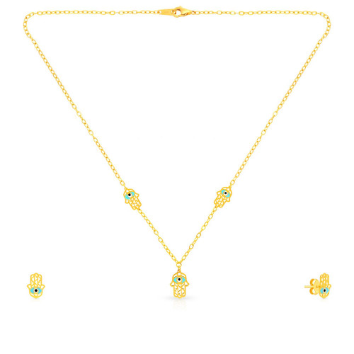 Starlet Gold Necklace Set NSNK060250