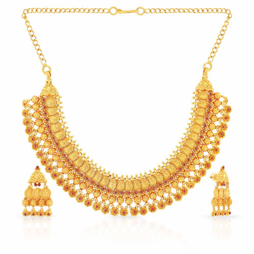 Divine Gold Necklace Set NSNK746327