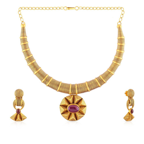 Ethnix Gold Necklace Set NSNK779832