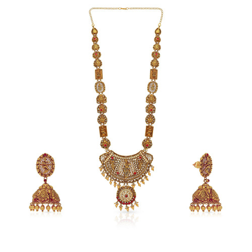 Divine Gold Necklace Set NSUSNKNTA10011