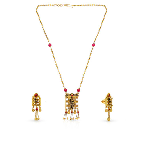 Divine Gold Necklace Set NSUSNKNTA10050