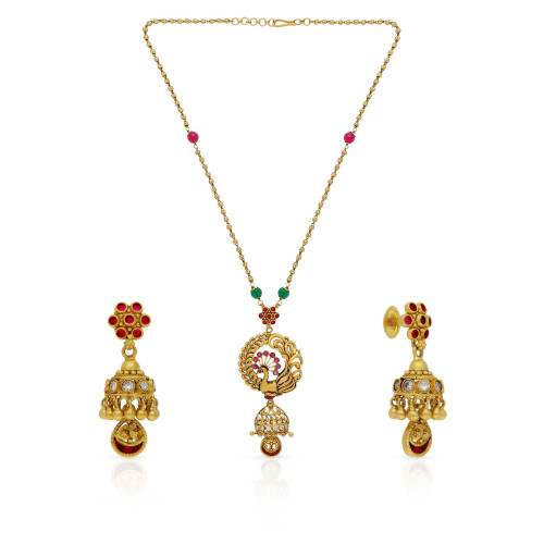 Divine Gold Necklace Set NSUSNKNTA10058