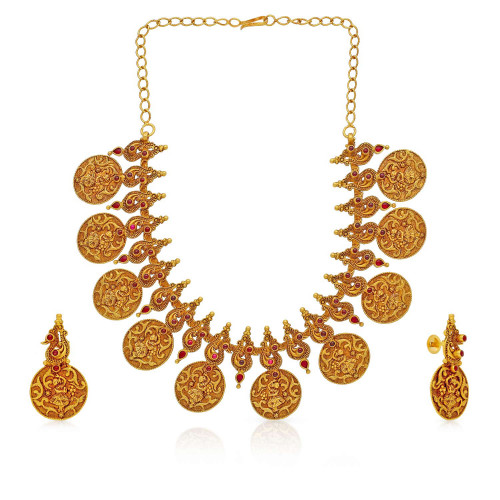 Divine Gold Necklace Set NSUSNKNTA10123