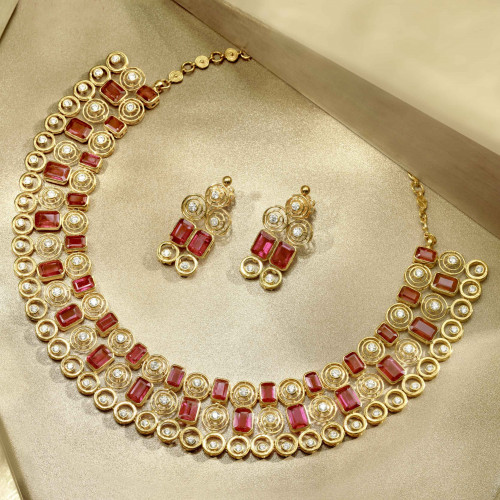 Precia Gemstone Necklace Set NSPGNPR001NK1