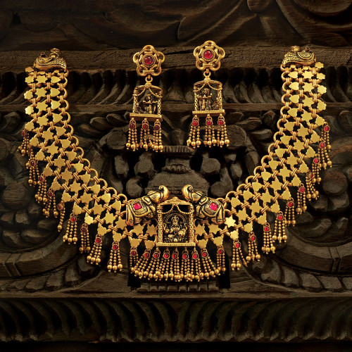 Divine Gold Necklace Set NSUSDVHRT20NK07