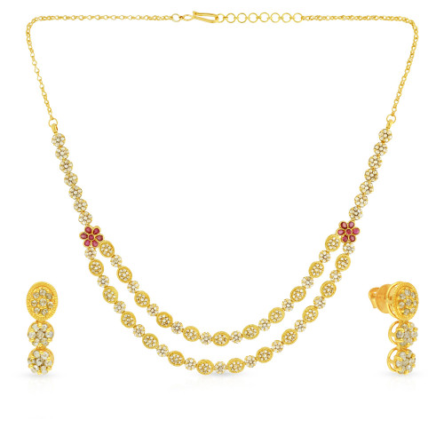 Era Uncut Diamond Necklace Set NSUSEGNREG281NK2