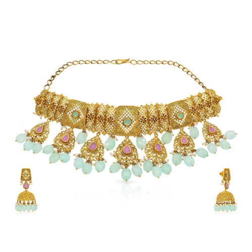 Ethnix Gold Necklace Set NSUSEXNK071