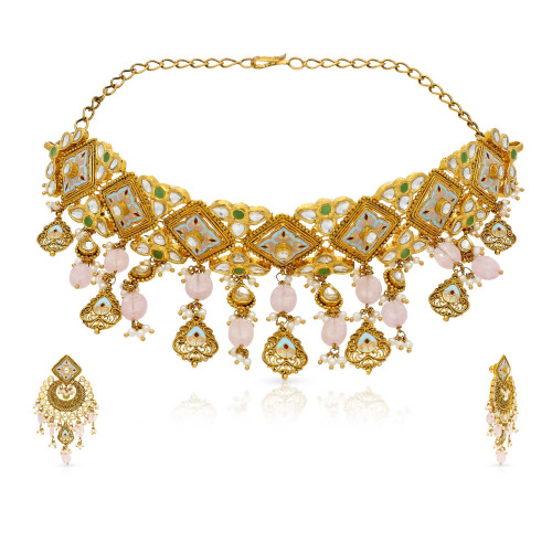 Ethnix Gold Necklace Set NSUSEXNK080