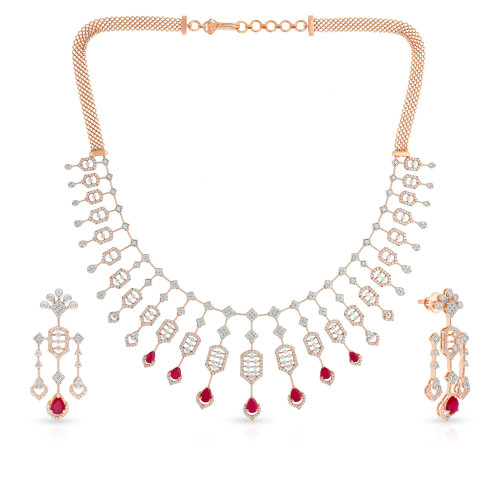 Mine Diamond Necklace Set NSUSMBDINB776NK2