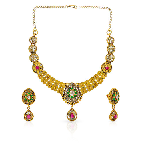 Ethnix Gold Necklace Set NSUSNK6432521