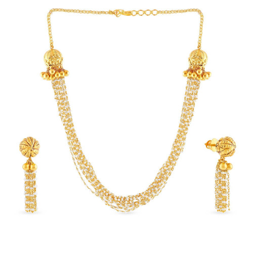 Ethnix Gold Necklace Set NSUSNS014645