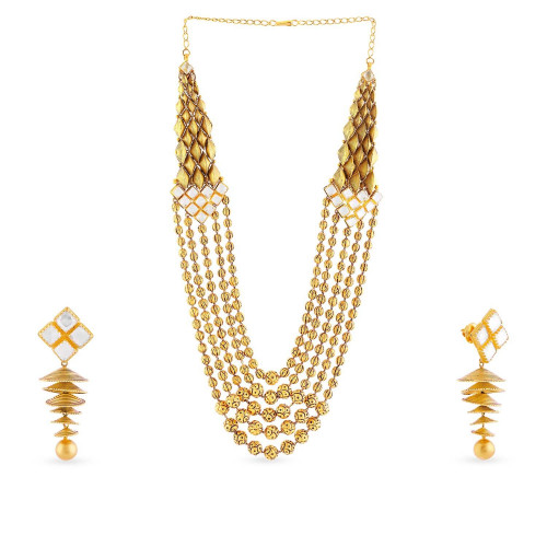 Ethnix Gold Necklace Set NSUSNS014650