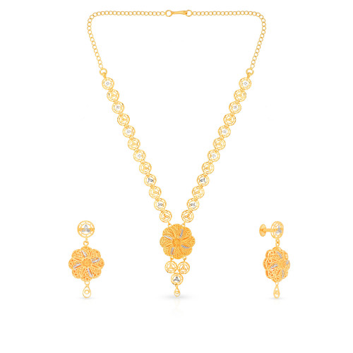 Malabar Gold Necklace Set NSUSNYNKSHRD023