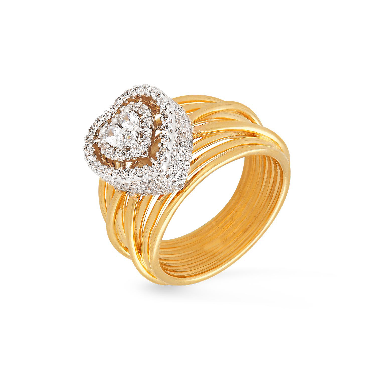Buy Malabar Gold and Diamonds 18k Rose Gold & Diamond Floral Ring Online At  Best Price @ Tata CLiQ