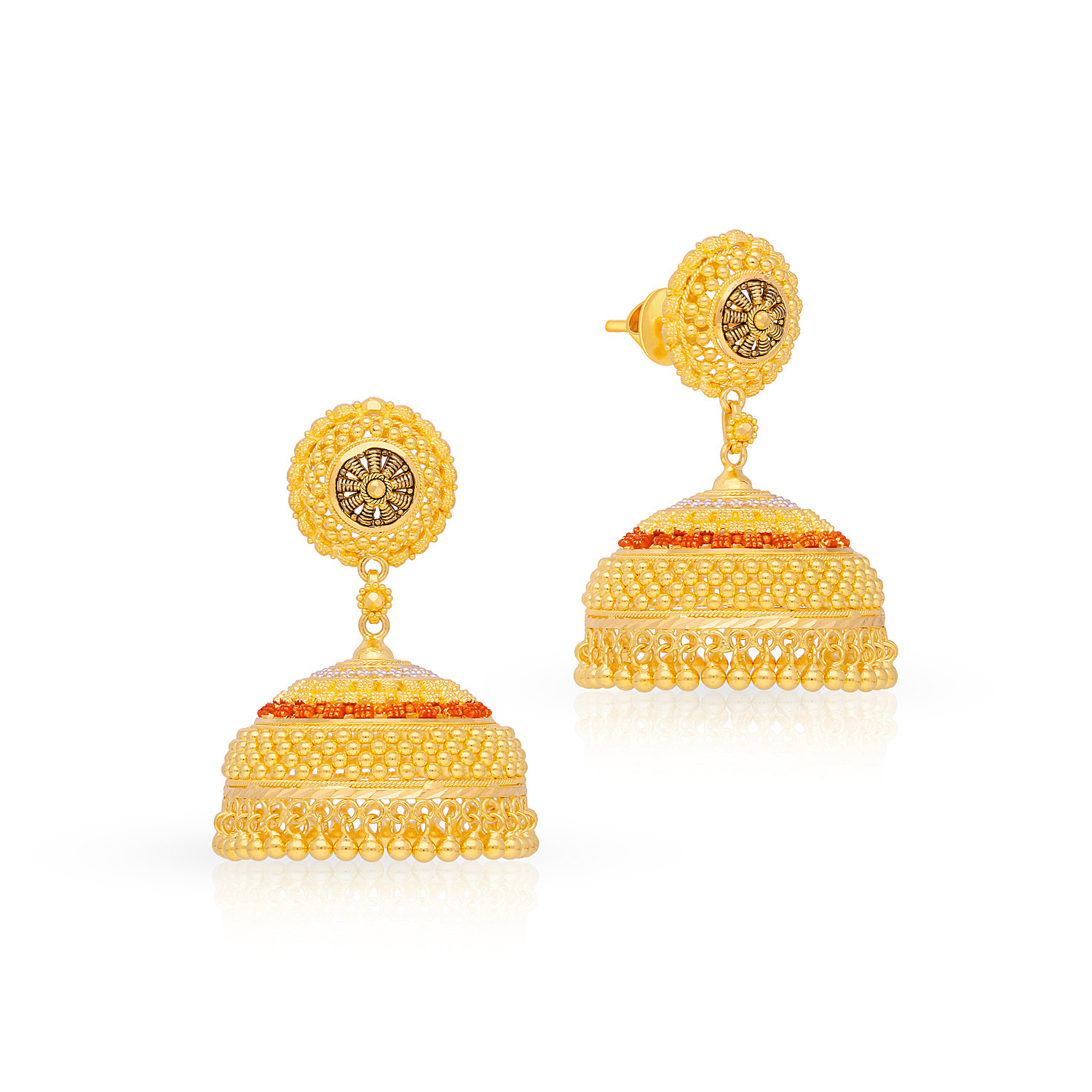 Gold jhumka malabar gold hotsell