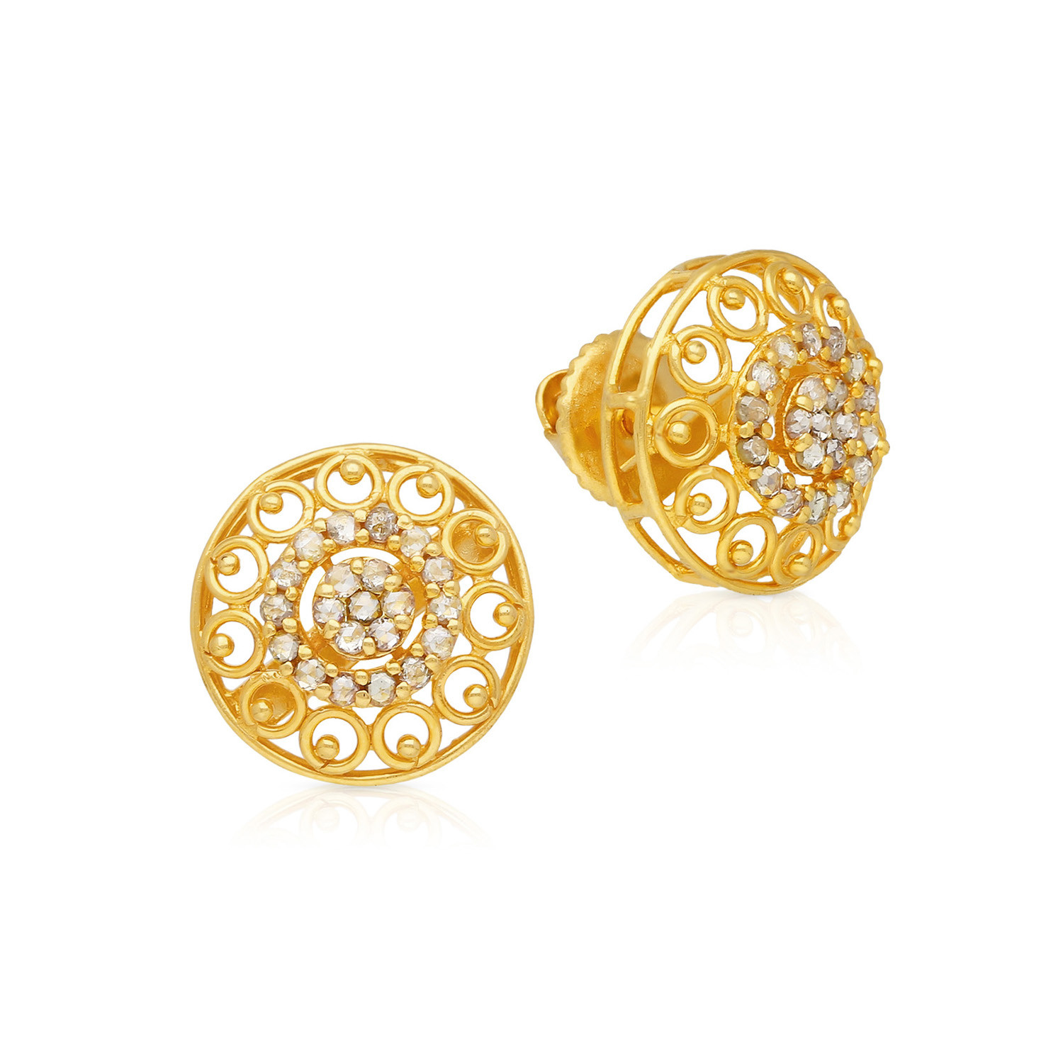 Uncut diamond earrings shop