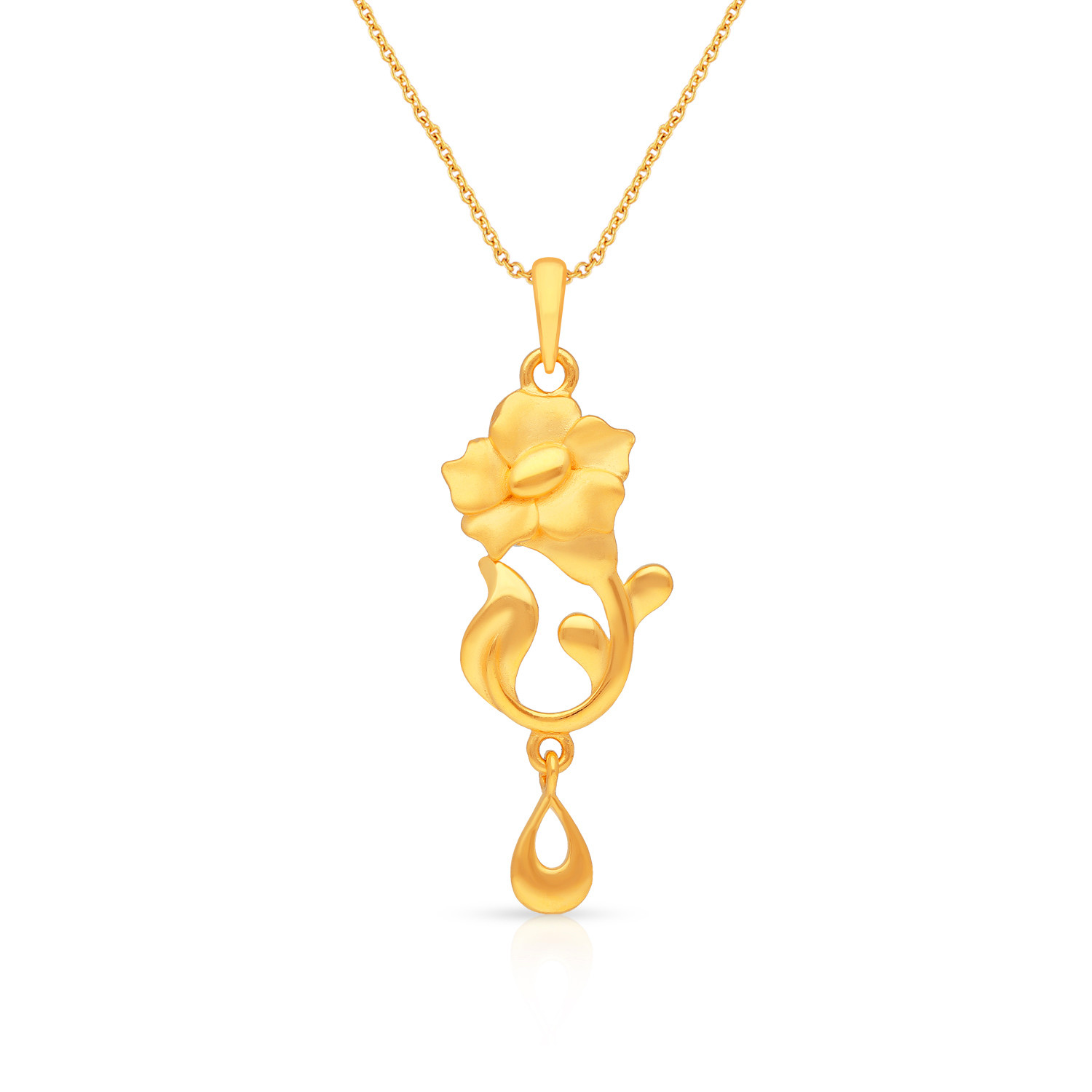 Ganesh Pendant Gold Tanishq 3d mon