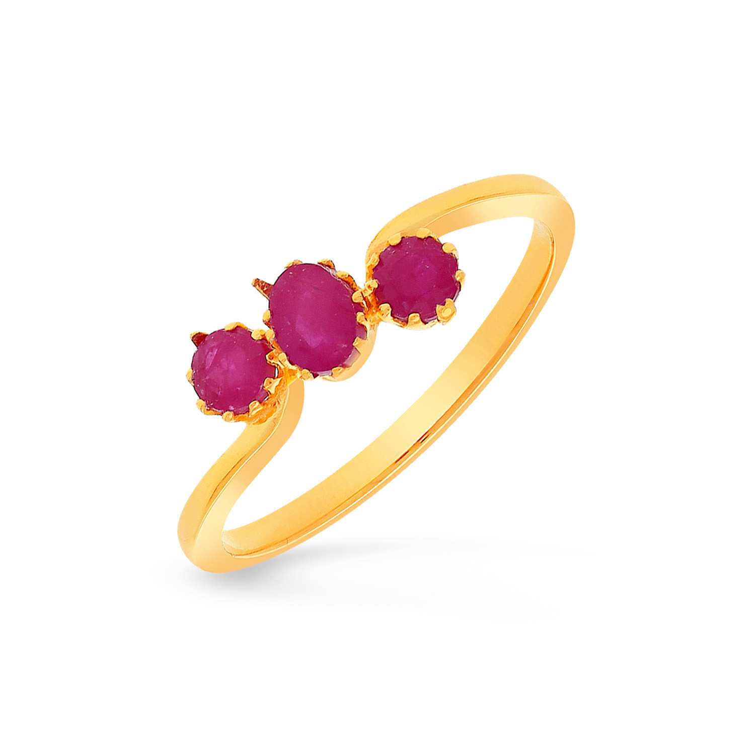 Womens Lab Created Red Ruby 18K Gold Over Silver Cocktail Ring - JCPenney