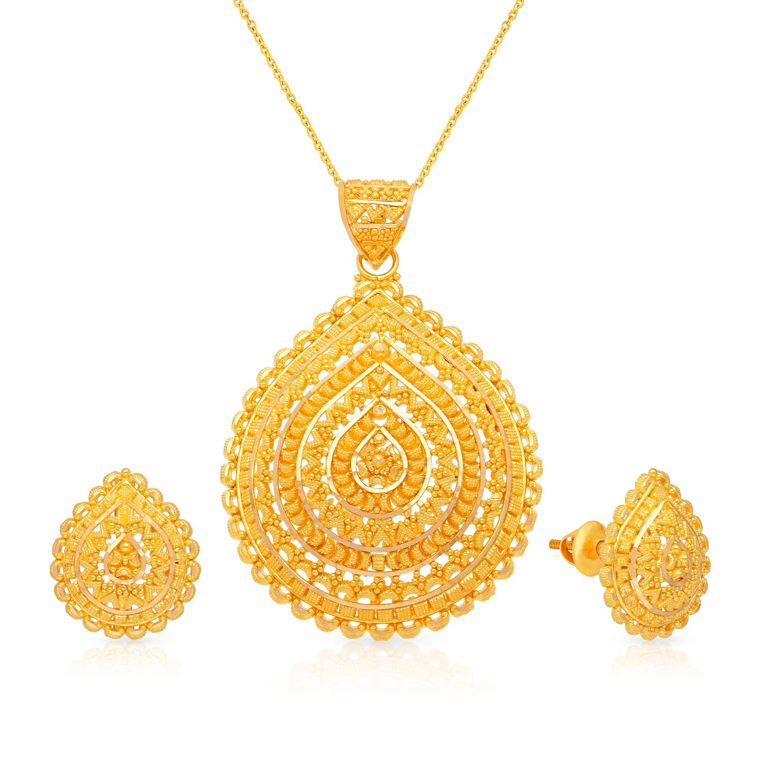 Malabar gold deals pendant set