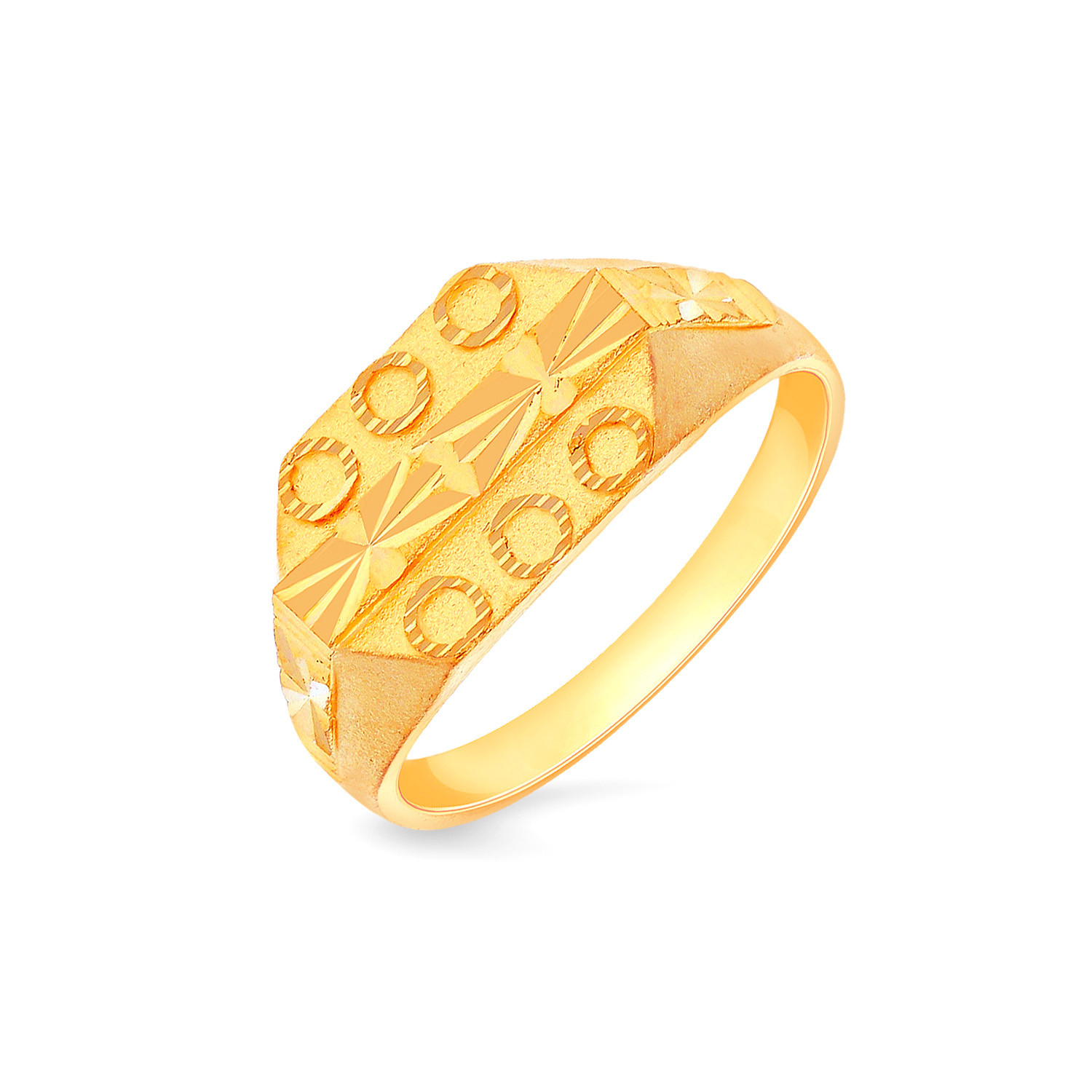 Buy MALABAR GOLD AND DIAMONDS Womens Gold Ring SKYFRDZ013 Size 12 |  Shoppers Stop