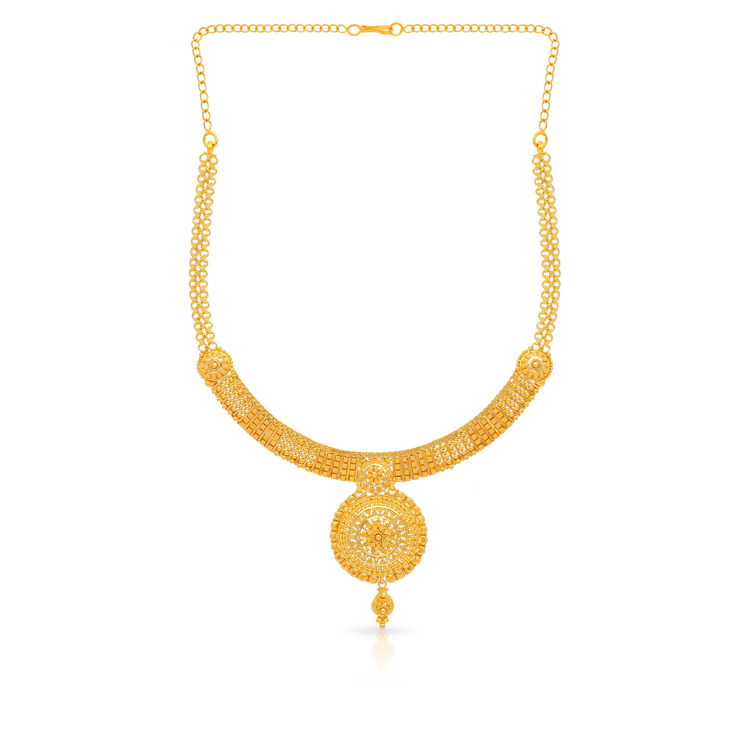 Light weight gold necklace store in malabar