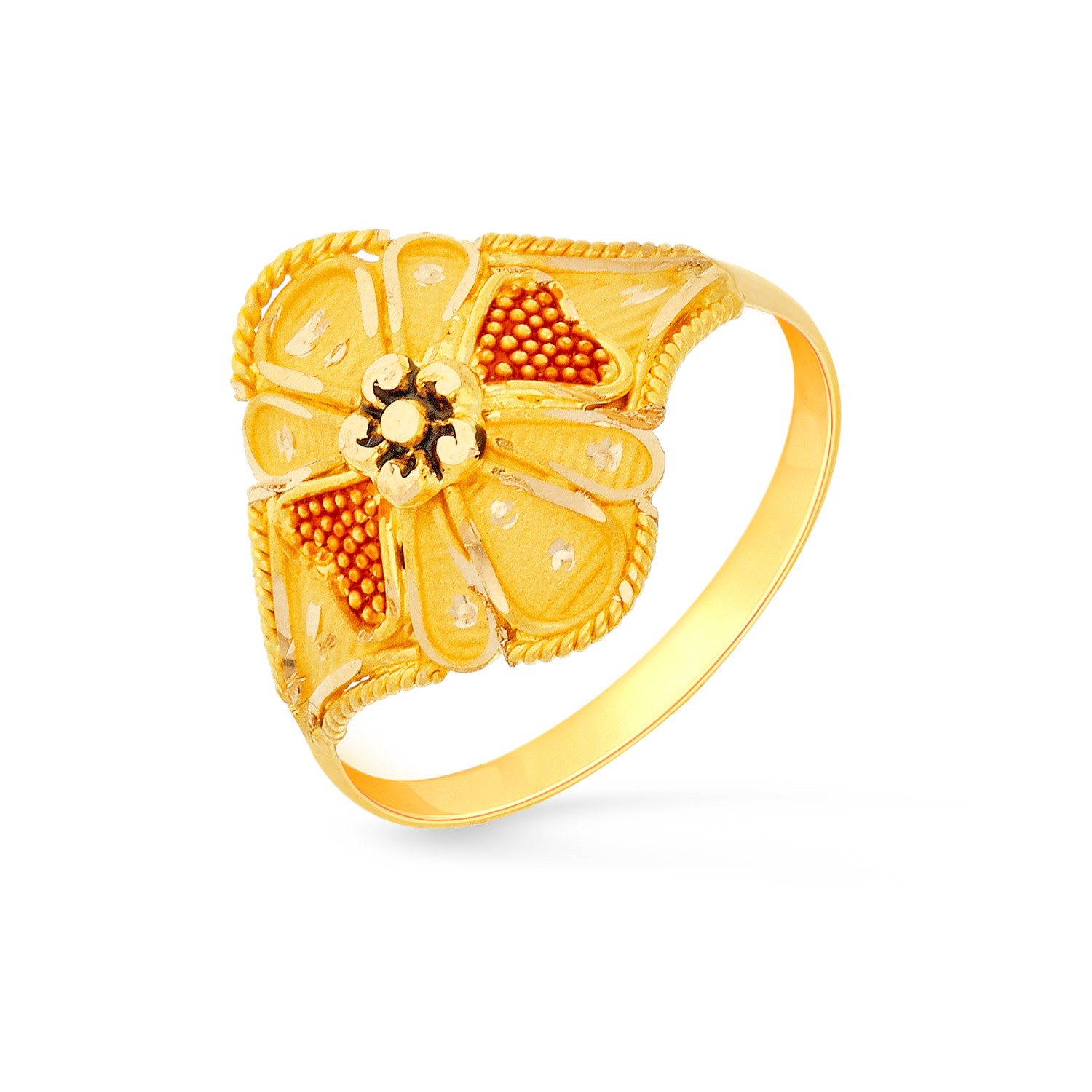 Buy MALABAR GOLD AND DIAMONDS Womens Ethnix Adjustable Gold Ring  AHDAAAAACPDU | Shoppers Stop