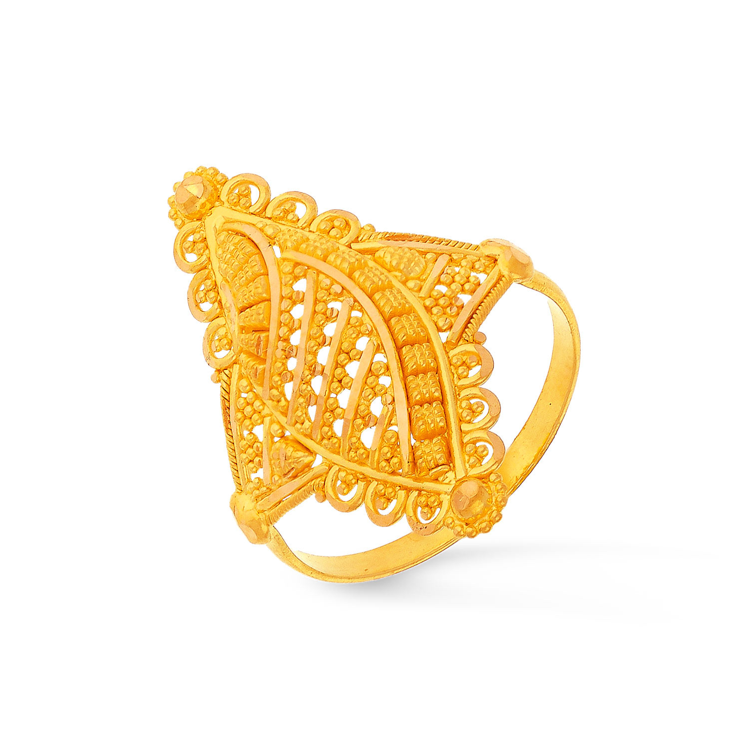 Buy MALABAR GOLD AND DIAMONDS Womens Malabar Gold Ring - Size 11 | Shoppers  Stop