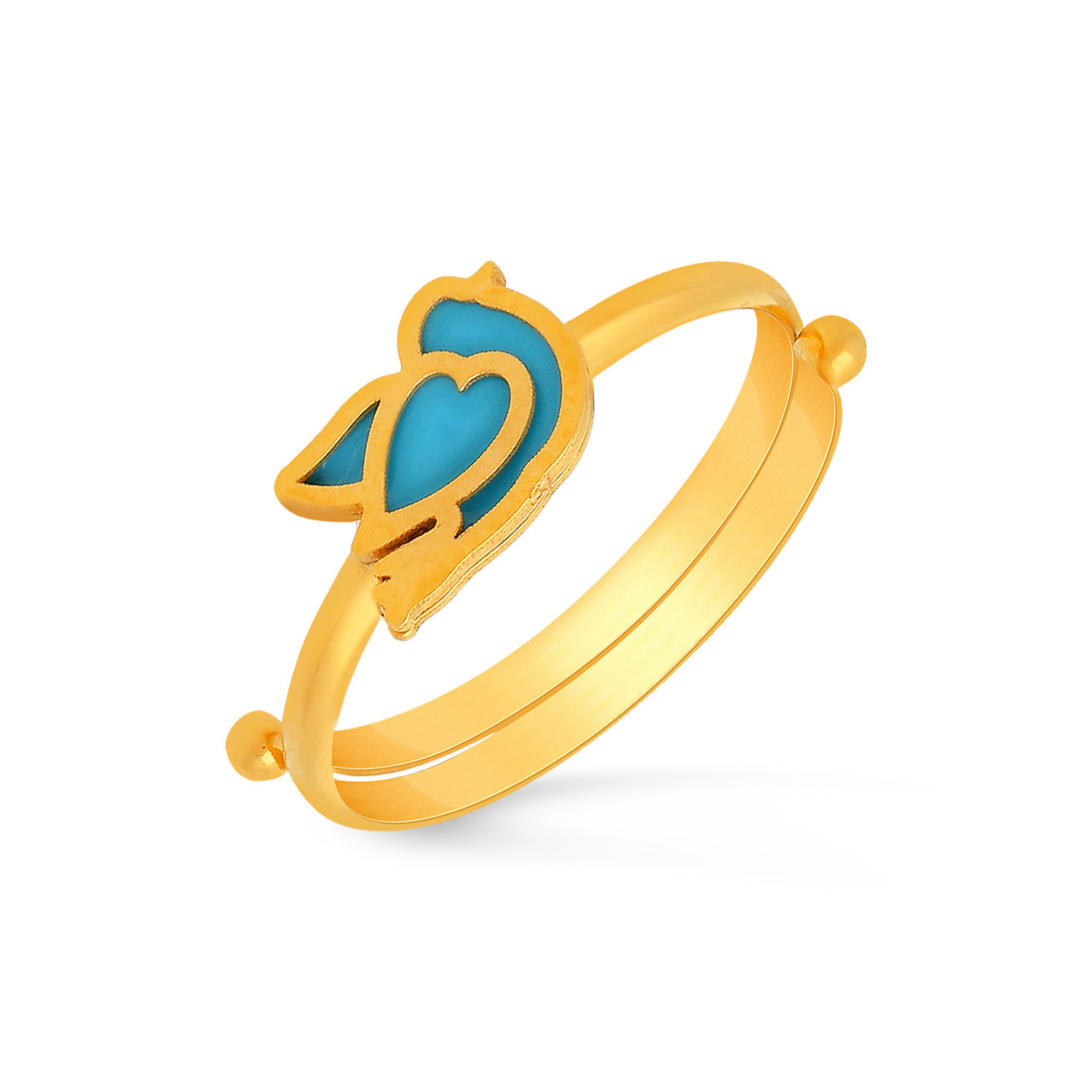 14k Yellow Gold Baby Heart Ring Size 1-4 Baby to Children Size 3mm Ban –  Brilliant Bijou