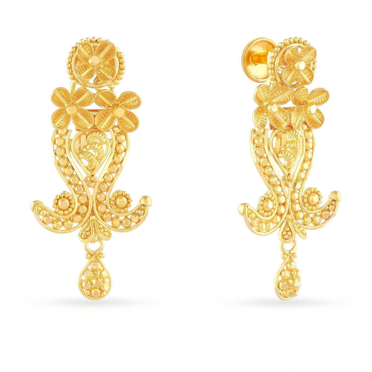 Malabar gold ear hangings hotsell