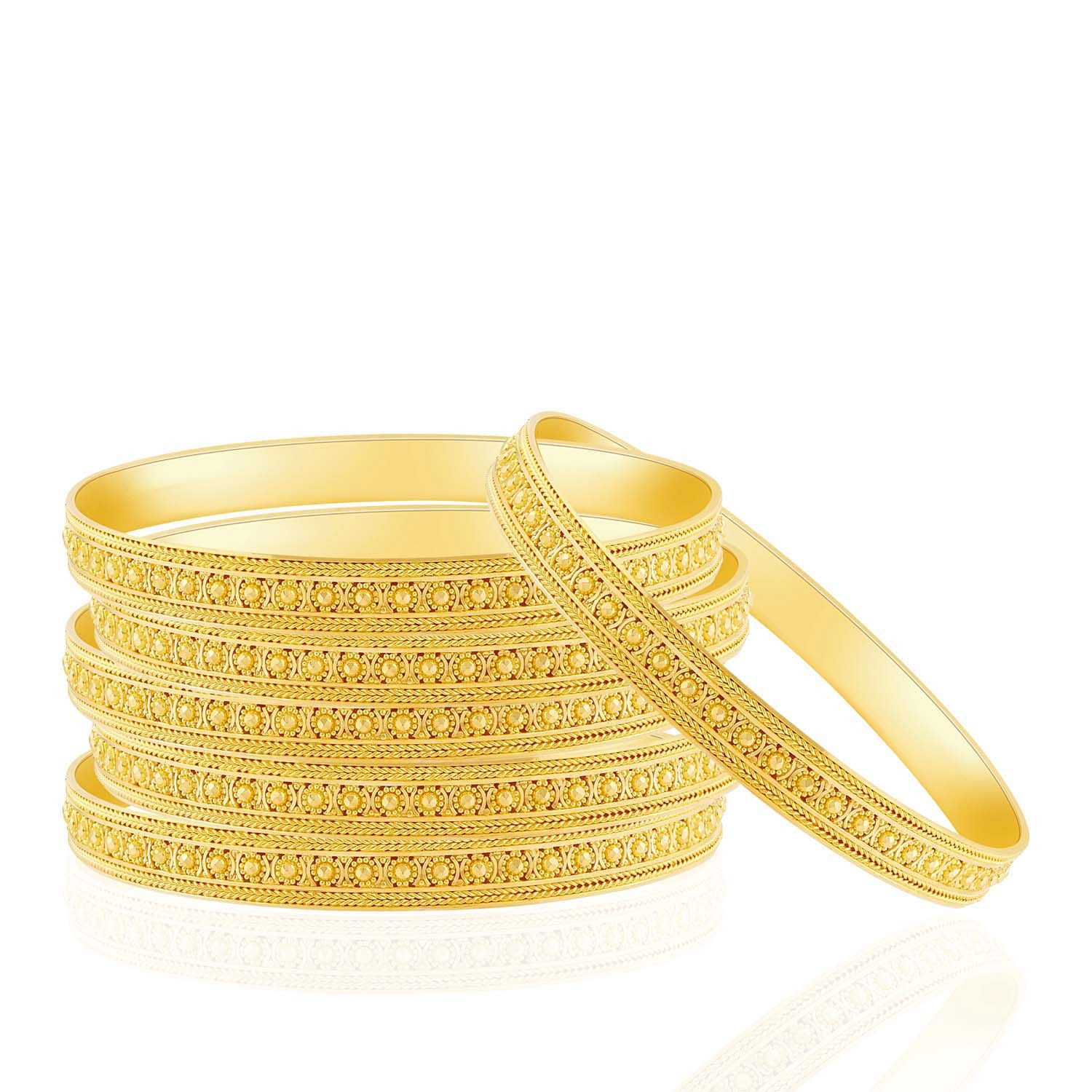 Buy Malabar Gold Bangle Set BSBG173506 For Women Online | Malabar Gold ...