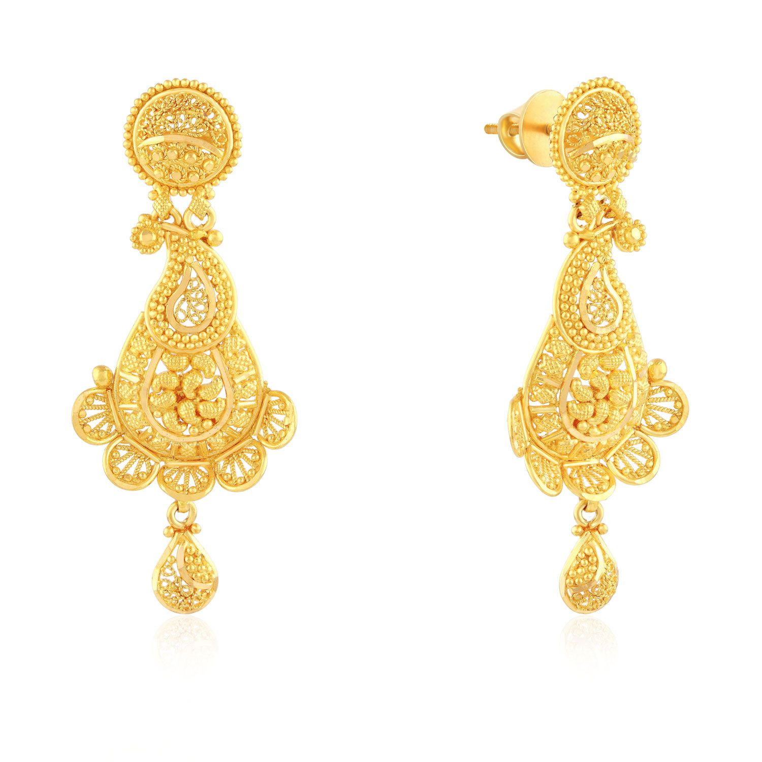 chandbali earrings malabar gold