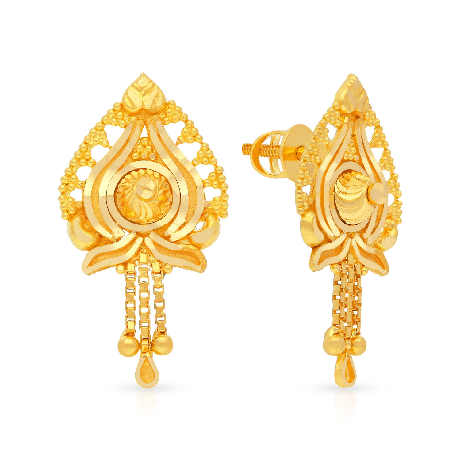 malabar gold earrings collection