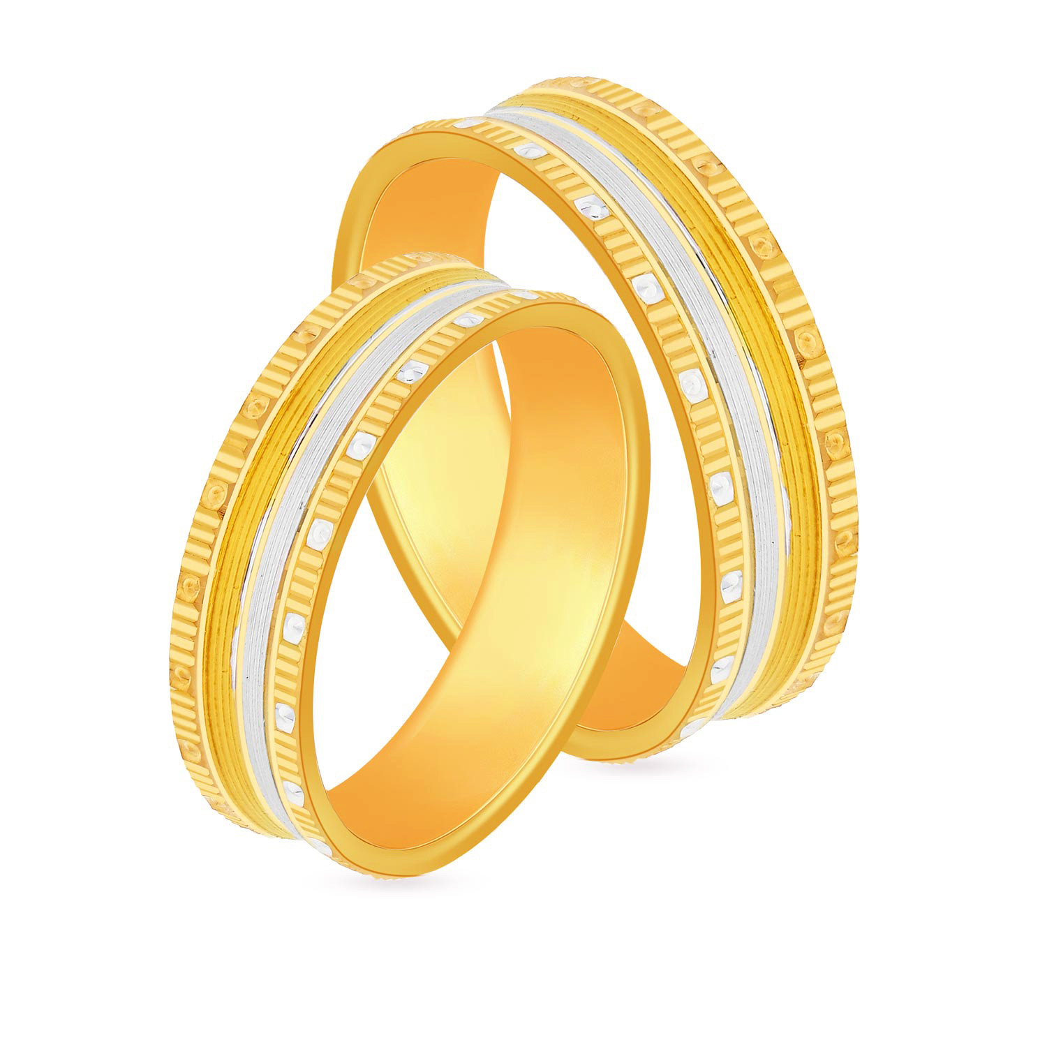 Buy 22k Muse Couple Gold Bands Online from Vaibhav Jewellers