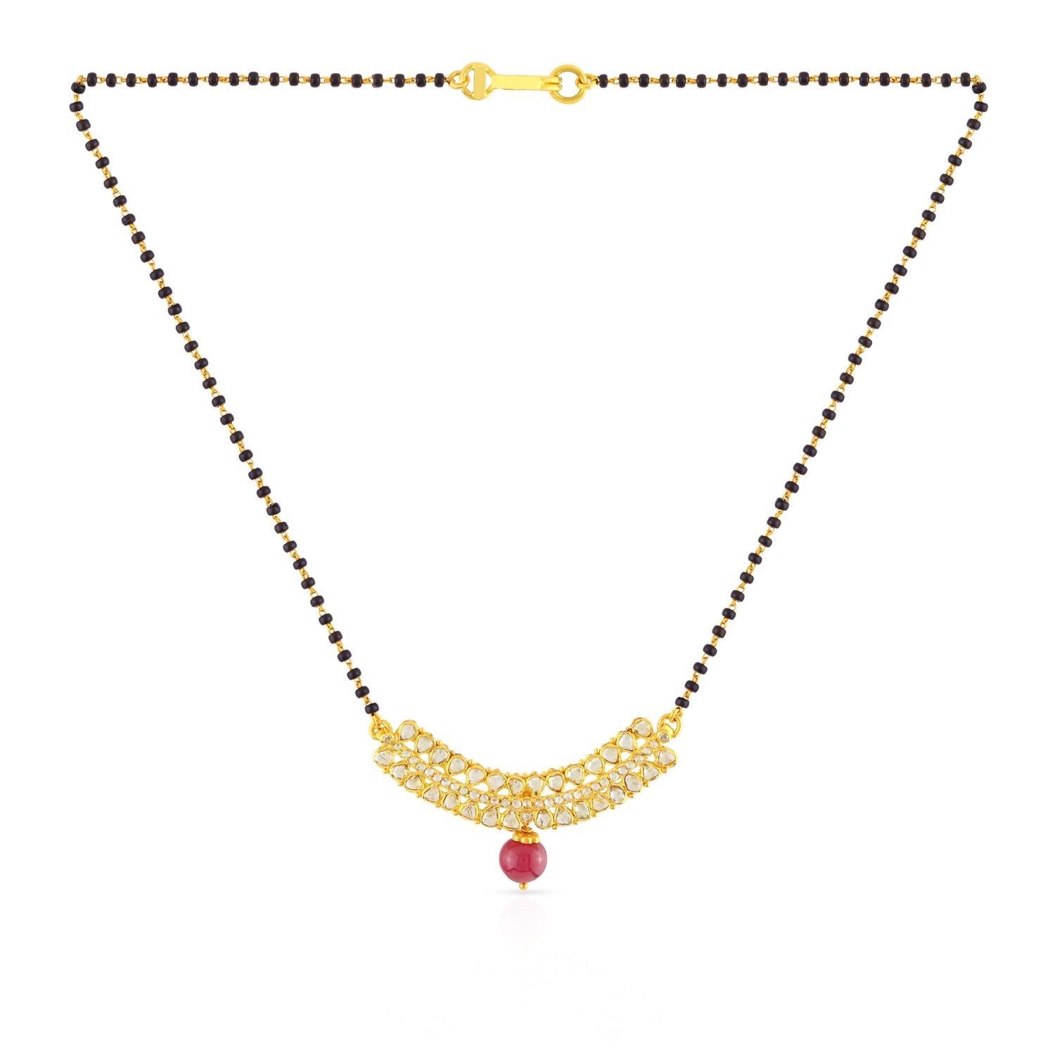 uncut diamond mangalsutra