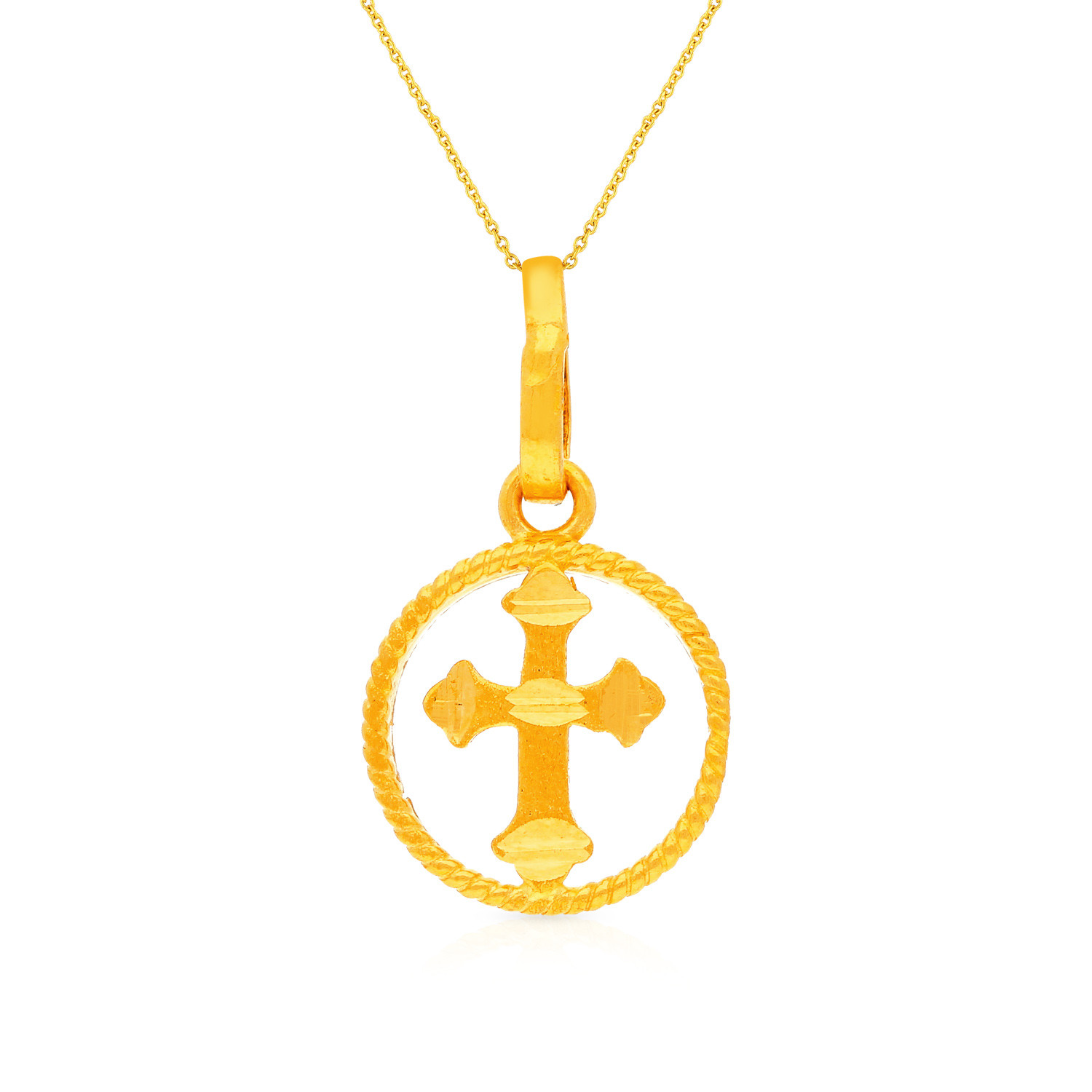 Gold cross pendant malabar gold hotsell