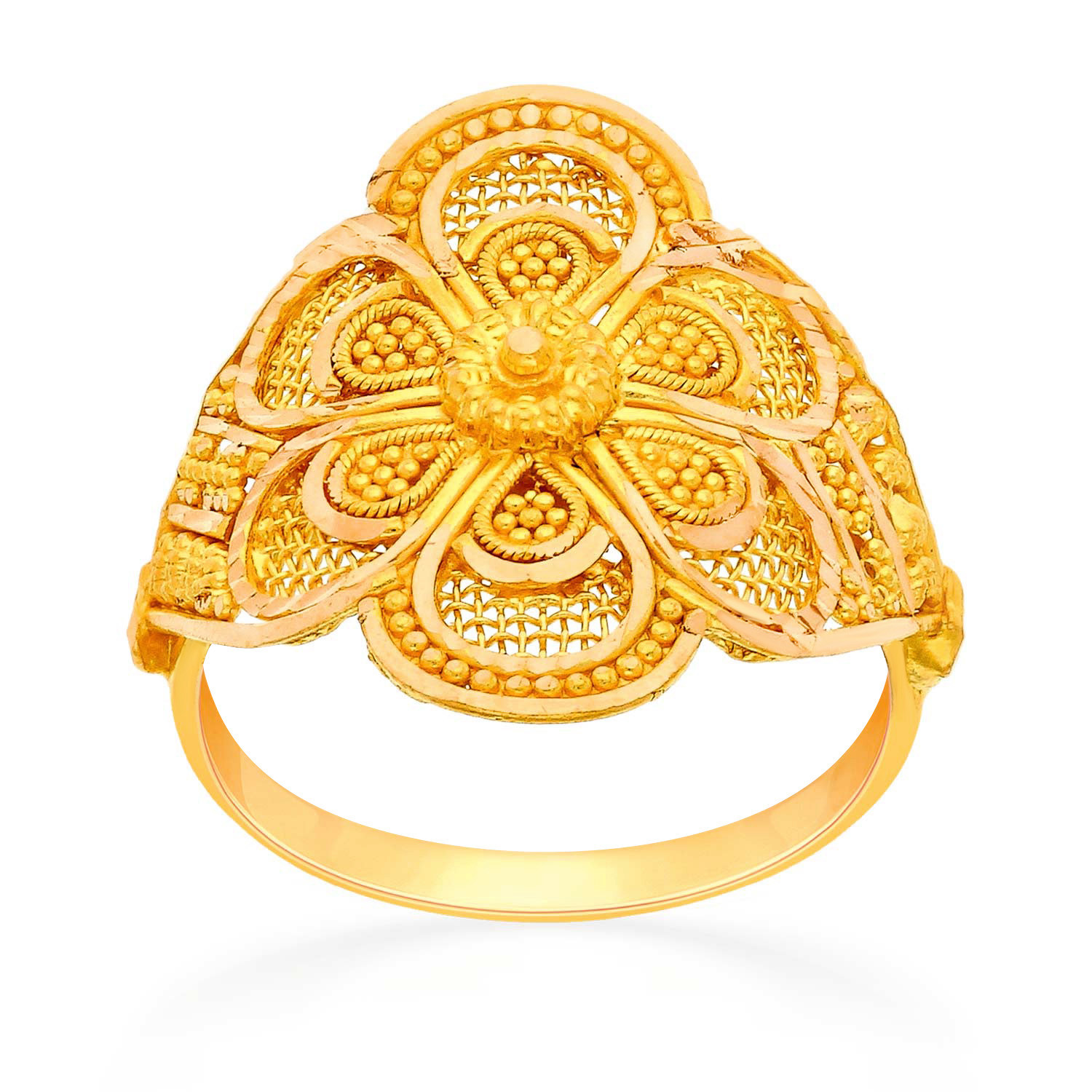 Buy Malabar Gold 22 KT Gold Solitaire Ring for Women Online