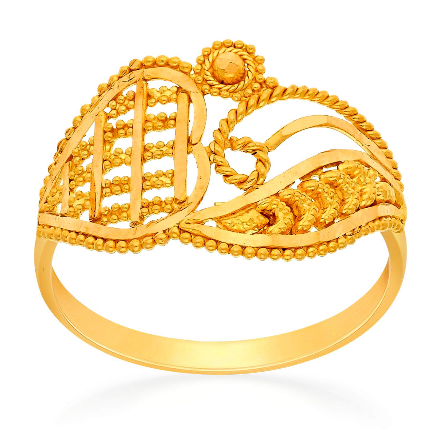 10kt Yellow Gold Womens Round Diamond Band Ring 1/3 Cttw | Las Villas  Jewelry