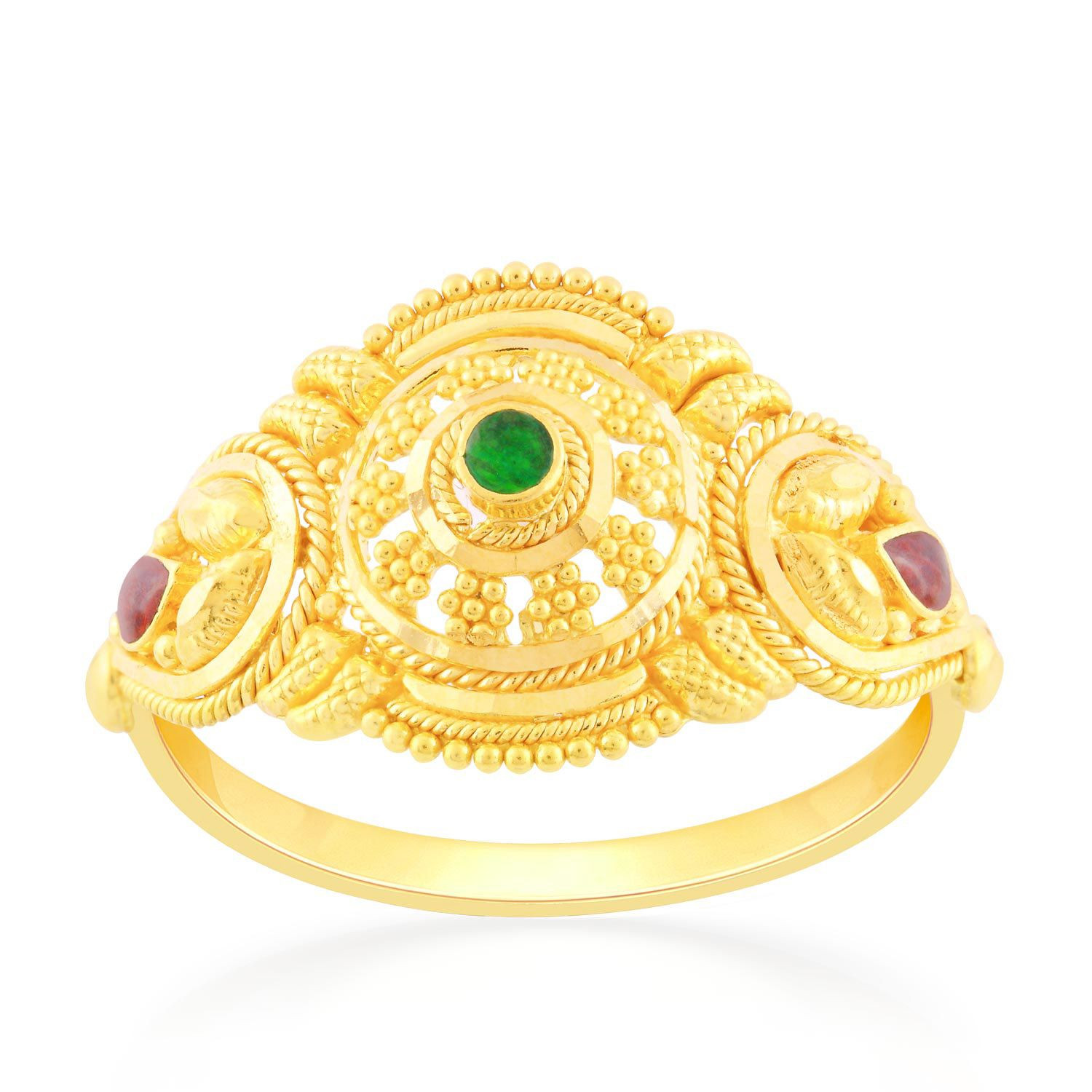 Buy MALABAR GOLD AND DIAMONDS Womens Malabar Gold Ring - Size 17 | Shoppers  Stop