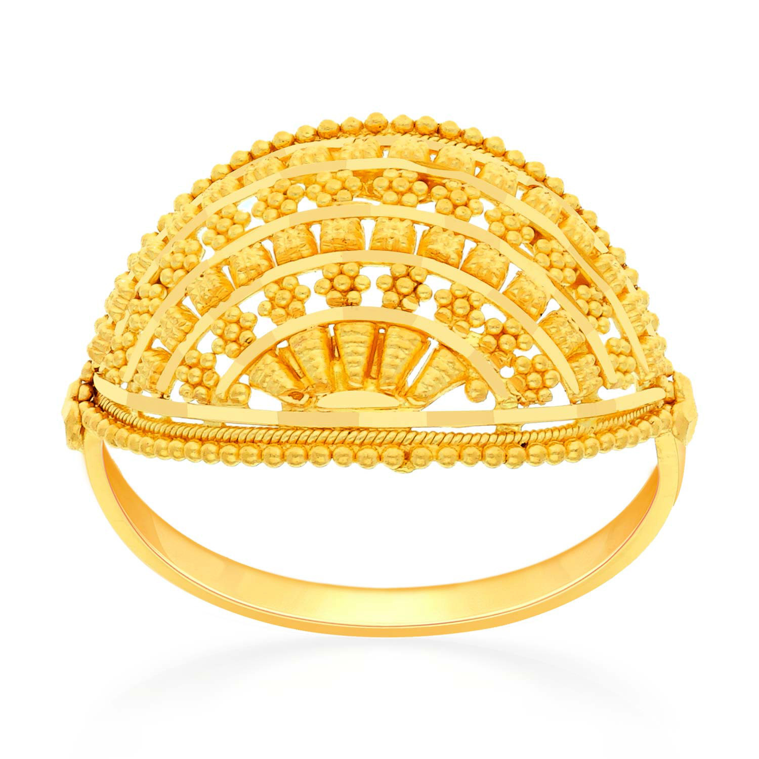 Buy MALABAR GOLD AND DIAMONDS Womens Ethnix Adjustable Gold Ring  AHDAAAAACPDU | Shoppers Stop