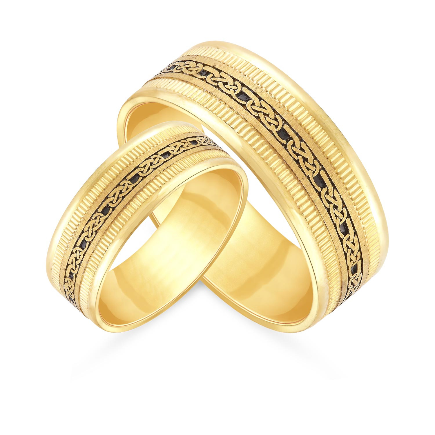 Retailer of 22 kt 916 gold couple ring | Jewelxy - 108358