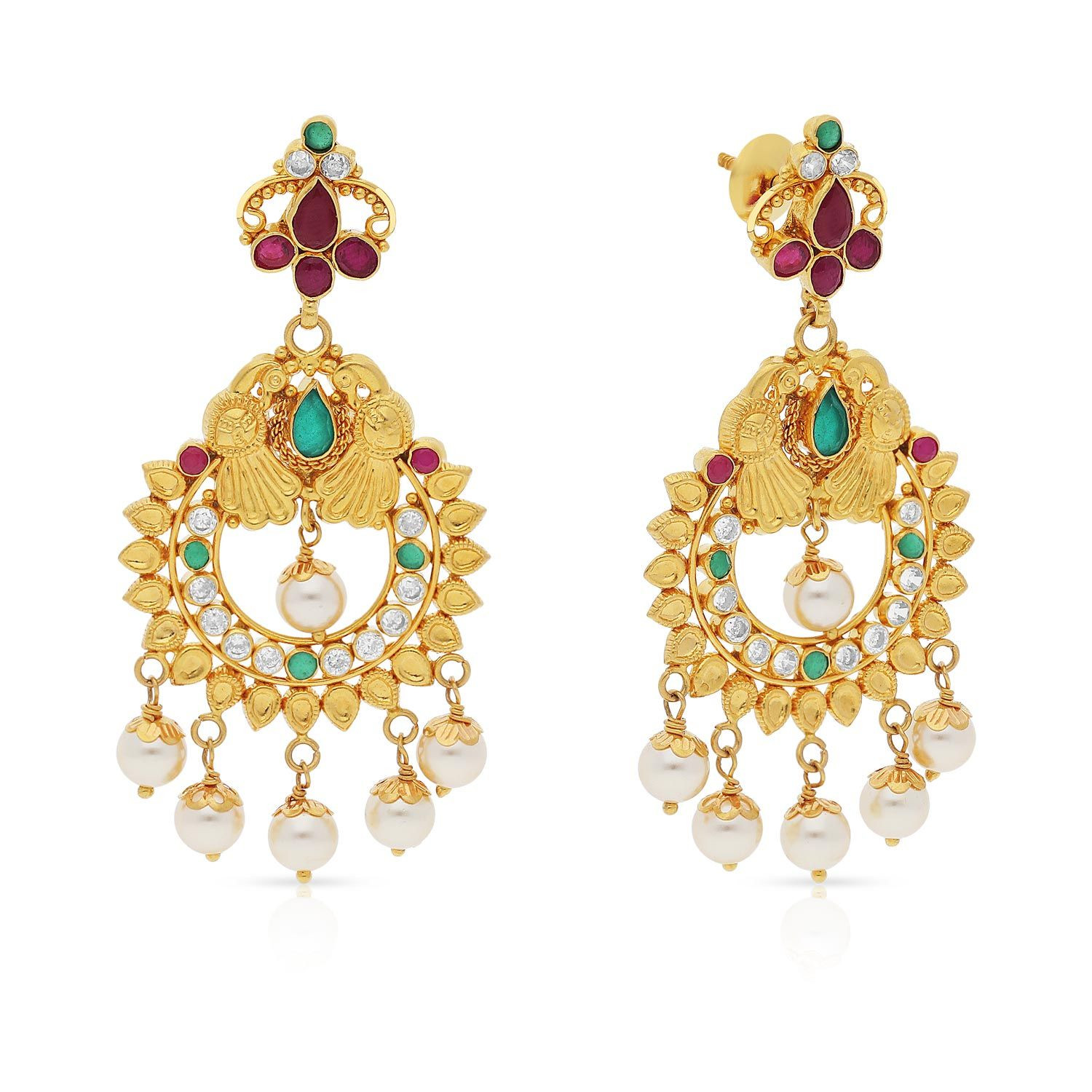 Buy Malabar Gold Earring USER004605 for Women Online | Malabar Gold ...