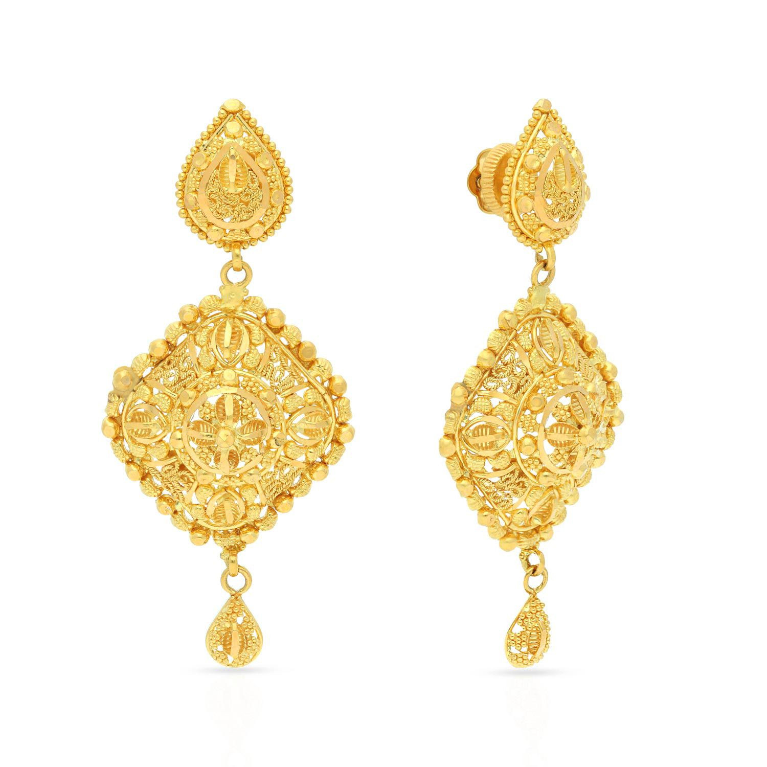 malabar gold earrings model