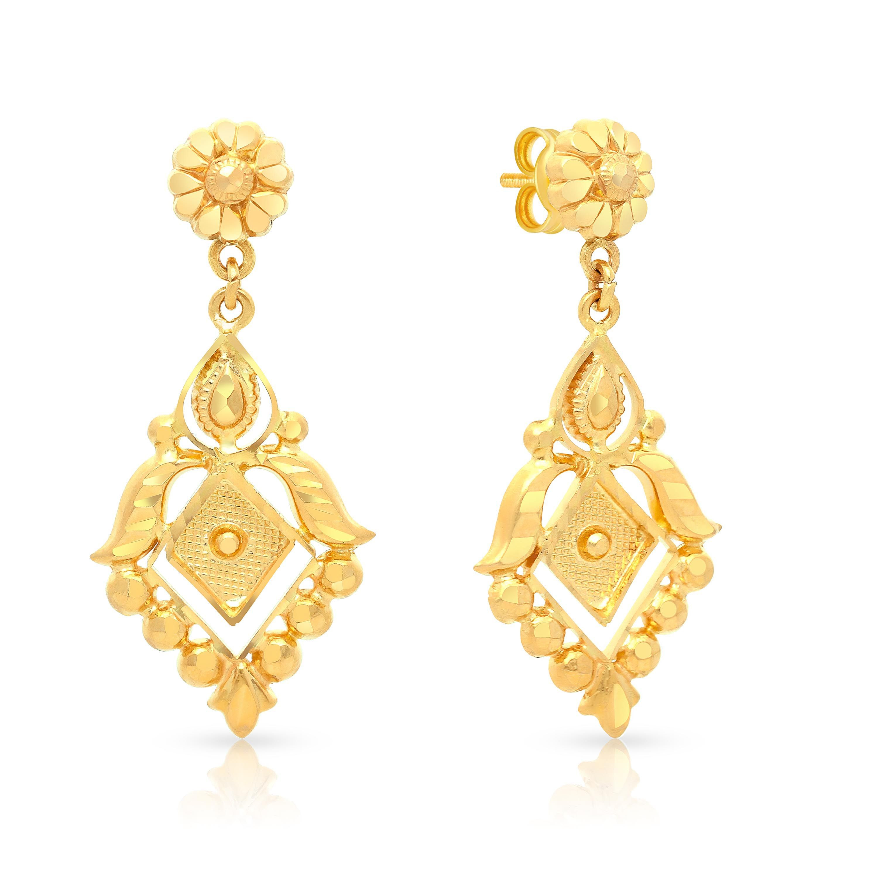Buy Malabar Gold Earring USER406741 for Women Online | Malabar Gold ...