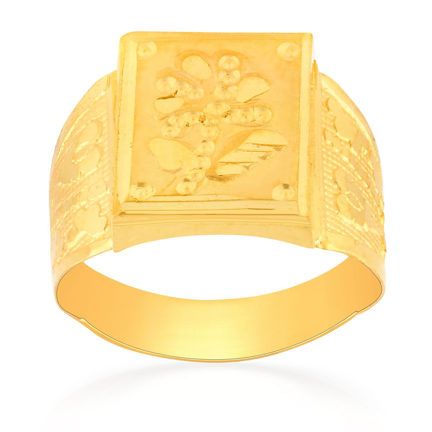 Buy Malabar Gold & Diamonds Ruby BIS Hallmark 22kt (916) Yellow Gold Ring  For Women (FRDZL23348_Y_11) at Amazon.in
