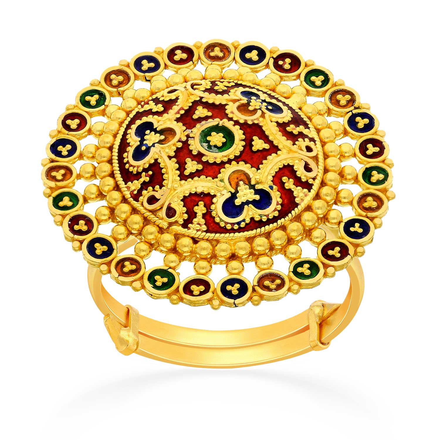 Buy Intricate Gold Finger Print Ring- Joyalukkas