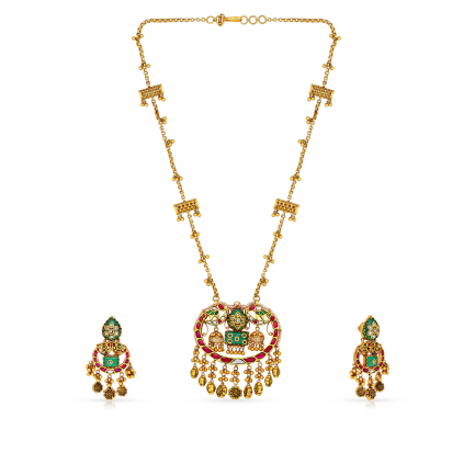 Ethnix Gold Necklace Set NSUSNKANC45427