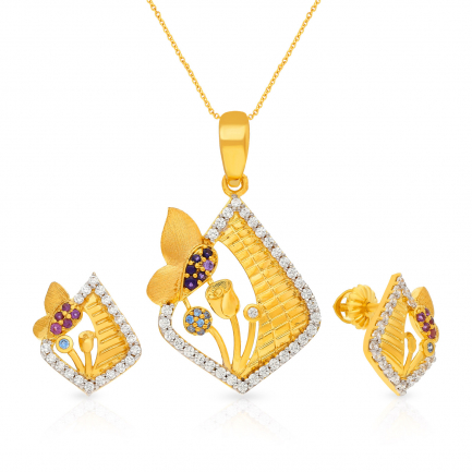Malabar Gold Pendant Set PSPDDZL42860