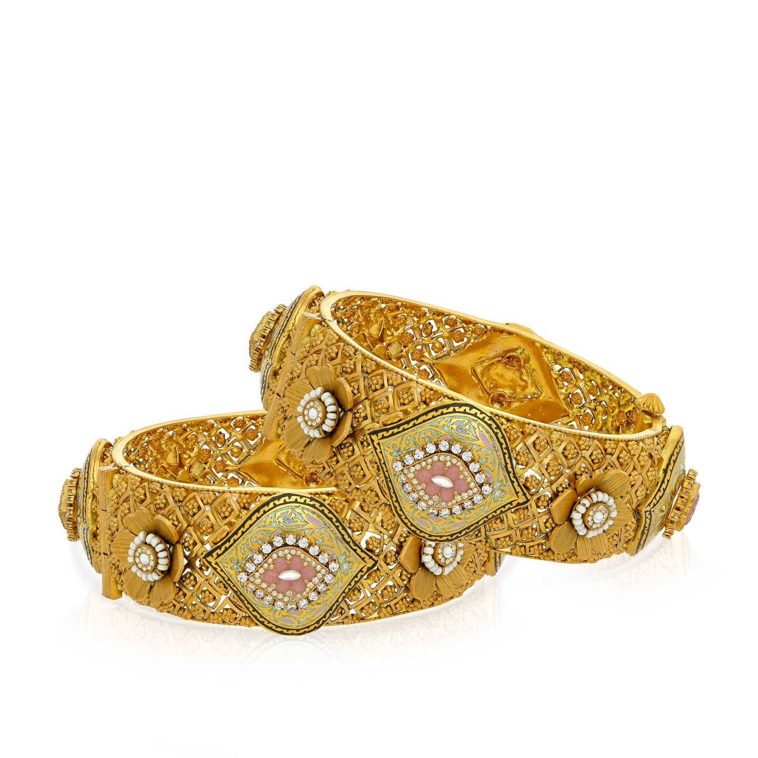 Ethnix Gold Bangle Set BSBG5493491