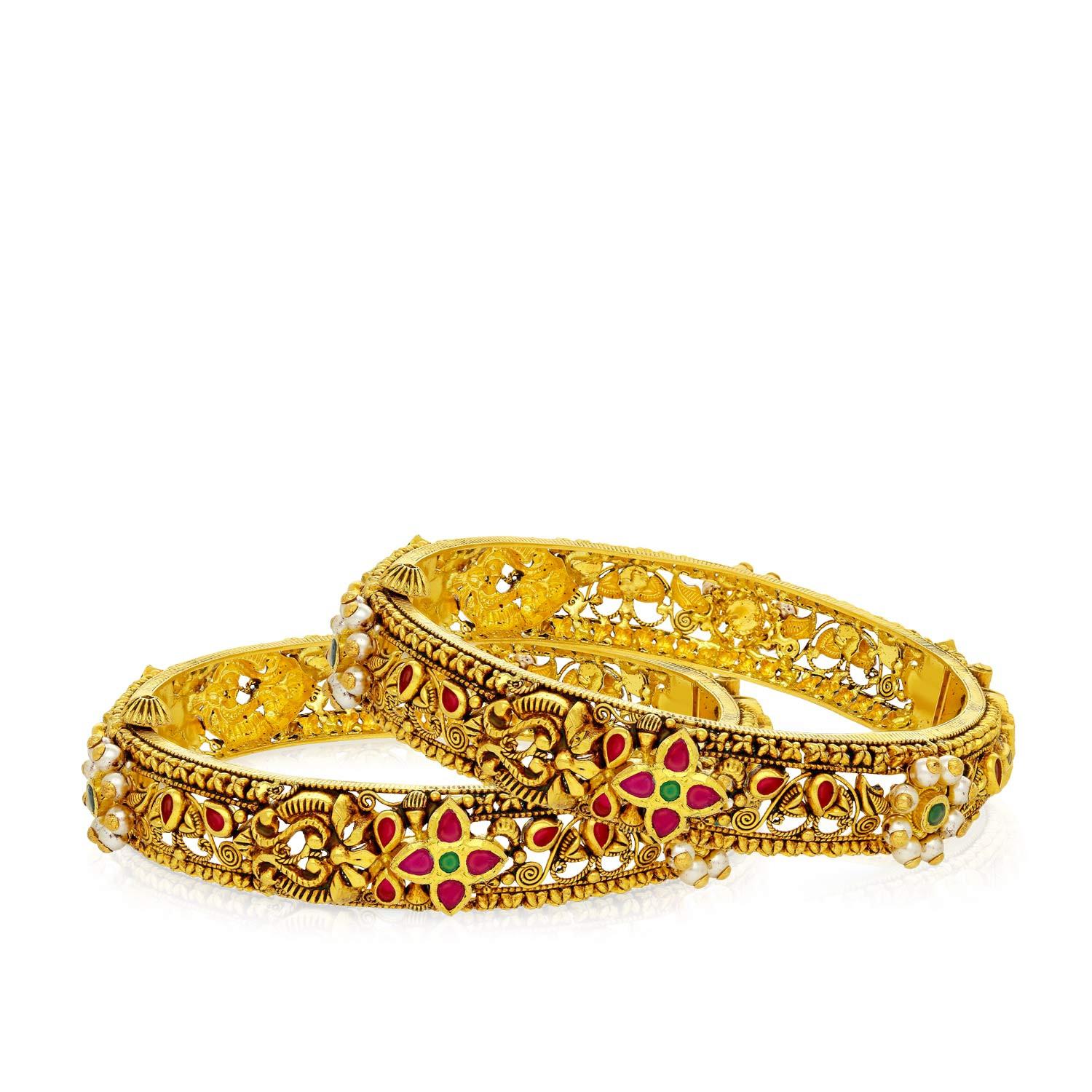 Divine Gold Bangle Set BSUSBNNGS41517